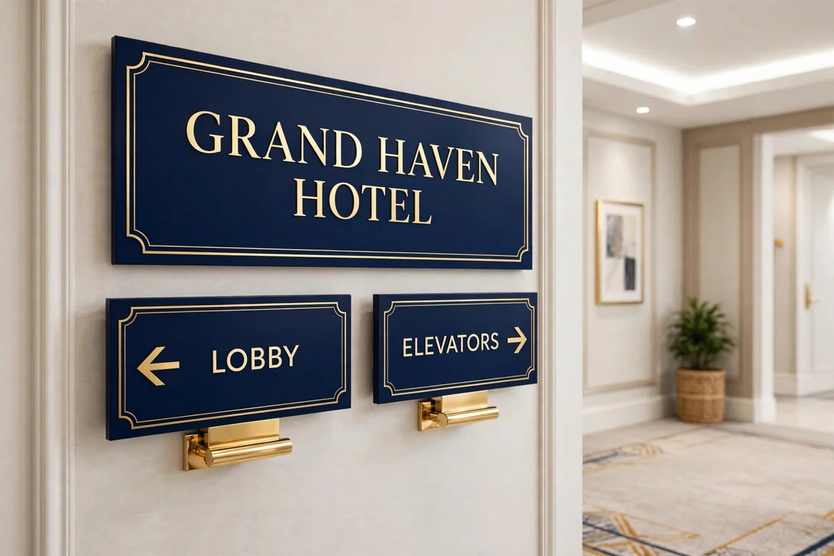 Wayfinding Signs in use