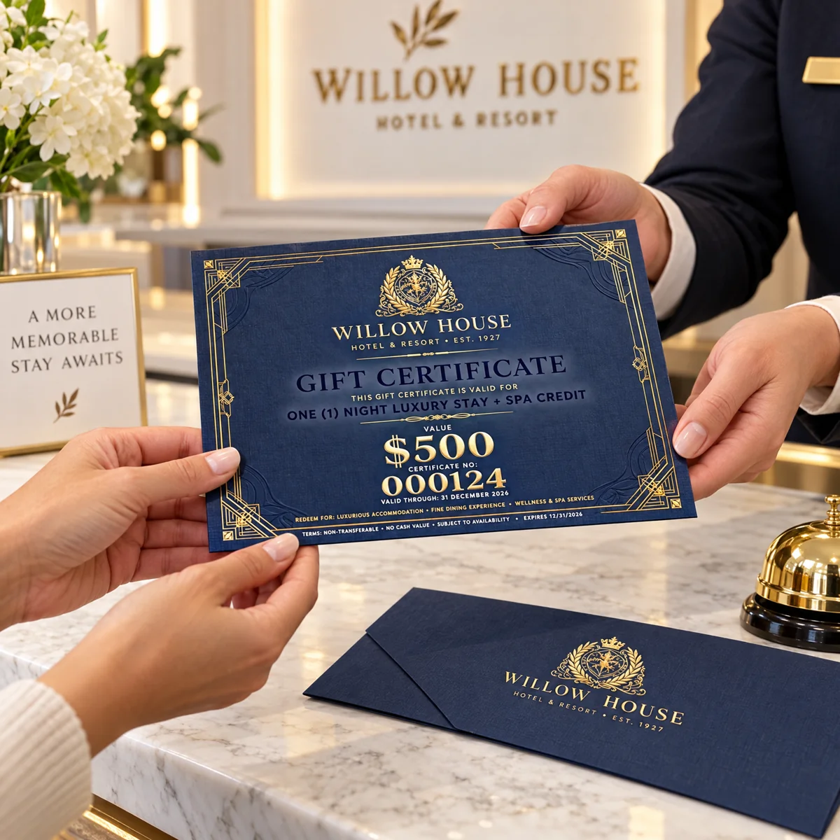Gift Certificates in use