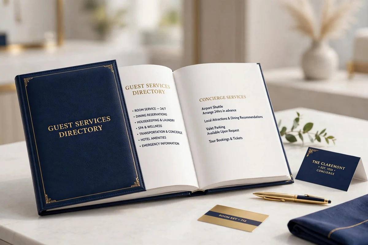 Guest Services Directory in use
