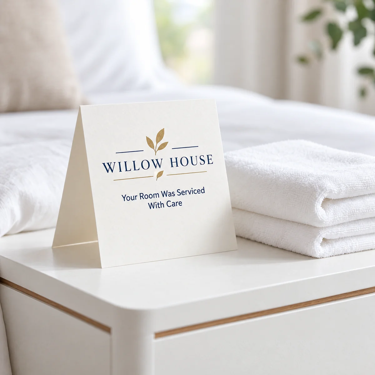 Room Attendant Cards in use