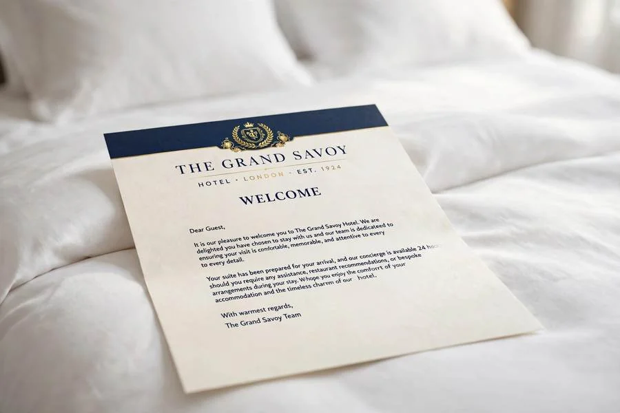 Welcome Letters in use
