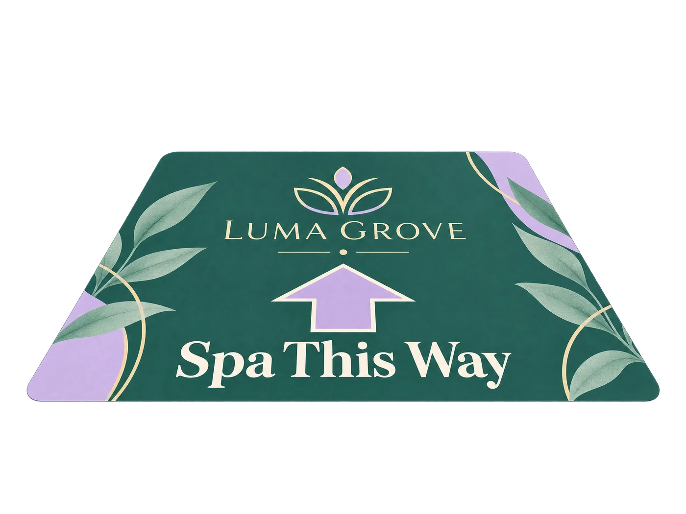 Custom printed floor direction graphic custom-design studio example