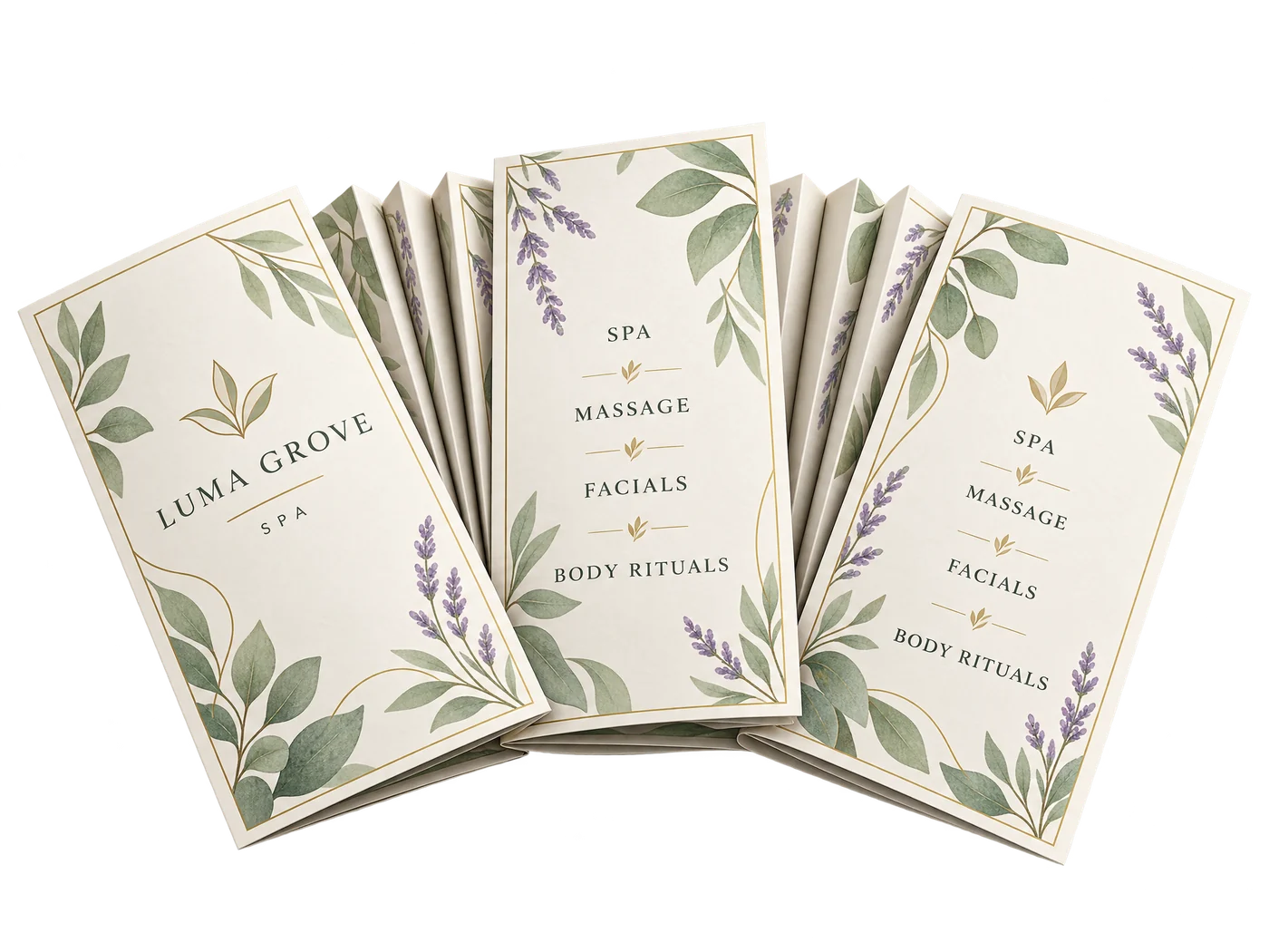 Custom spa brochure custom-design studio example